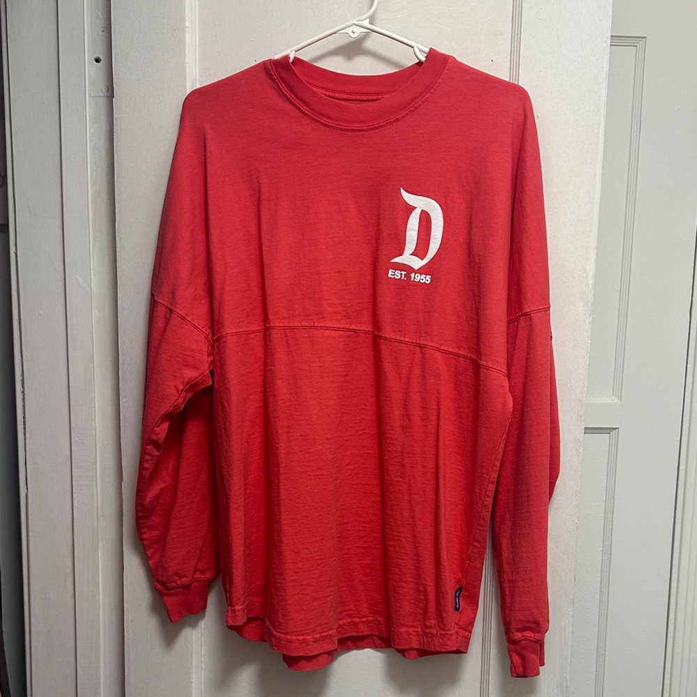 Disney Jersey Red Long Sleeve Sweatshirt